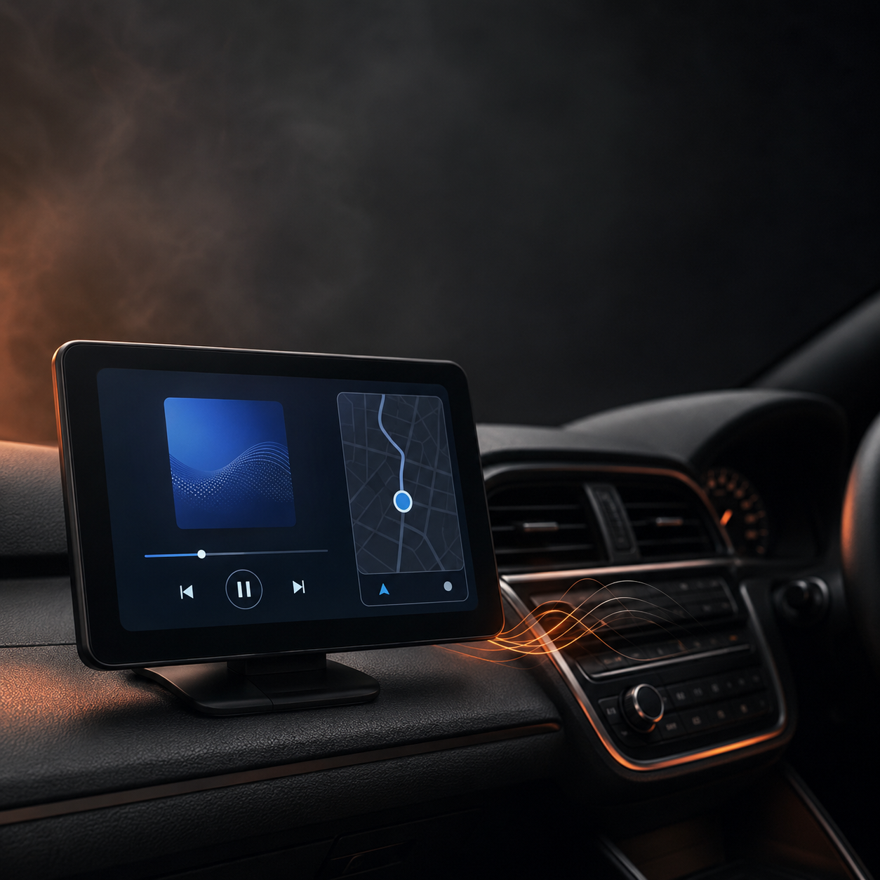 Écran CarPlay & Android Auto Sans Fil 7 Pouces