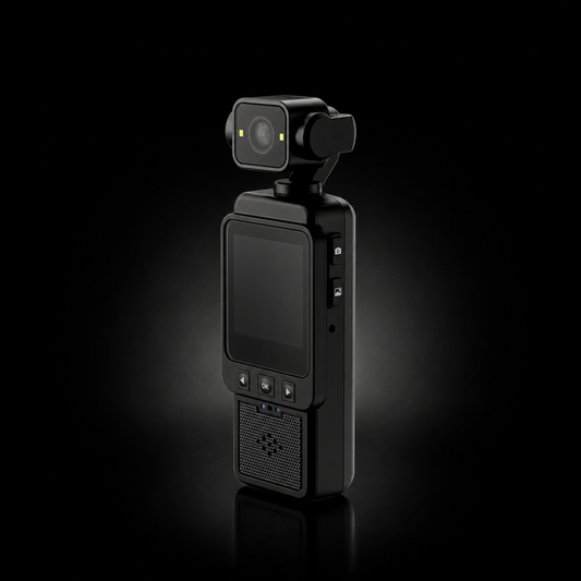Caméra de poche 4K stabilisée – carte 64 Go incluse